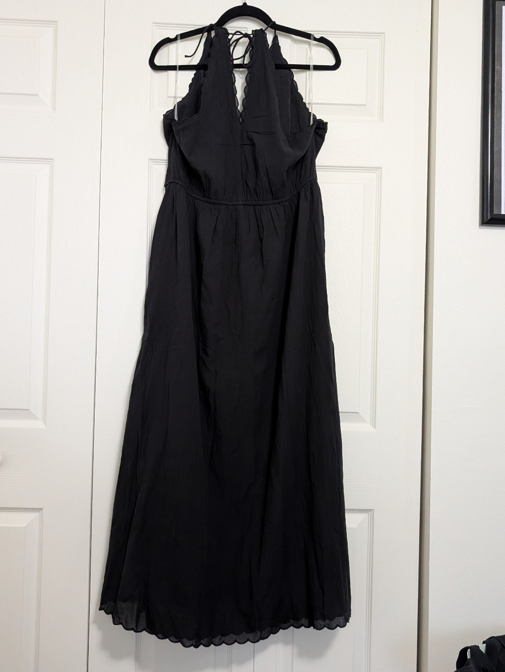 American Eagle Black Halter Maxi Dress NWT